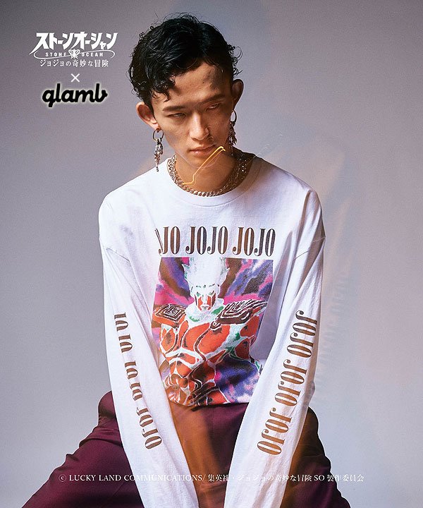 2022発売 ジョジョ × glamb コラボTシャツ フーゴ 黒 Lサイズ - 通販