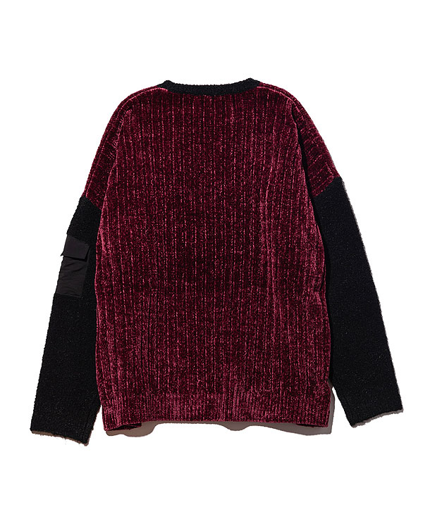 glamb グラム Military Combination Knit メンズ ニット セーター