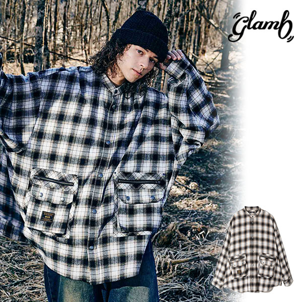 glamb×ARTIF別注 グラム 4XL Stand Collar Shirt ARTIF ver. atftps glamb（グラム） シャツ glamb×ARTIF別注 4XL Stand Collar Shirt