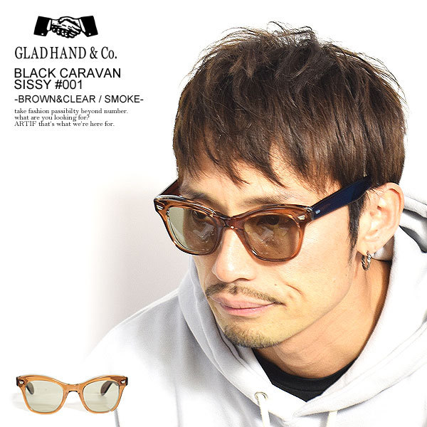 正規取扱店 【中古】GLAD HAND◇サングラス/BRW/メンズ/× BLACK