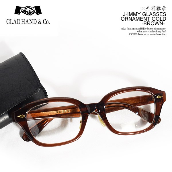 丹羽雅彦×GLAD HAND グラッドハンド サングラス J-IMMY GLASSES ORNAMENT 