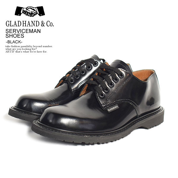 GLAD HAND グラッドハンド サービスマンシューズ SERVICEMAN SHOES -BLACK- レザー ブーツ メンズ