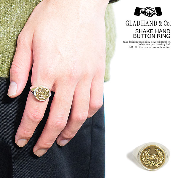 グラッドハンド リング GLAD HAND SHAKE HAND BUTTON RING メンズ 指輪 ジュエリー シルバー925 送料無料 ストリート