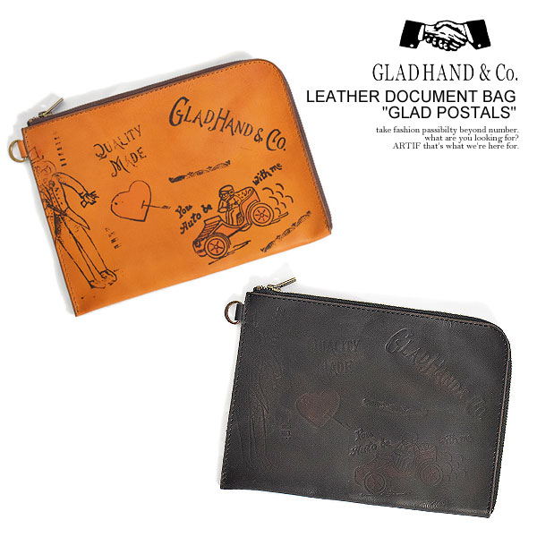 GLAD HAND グラッドハンド バッグ LEATHER DOCUMENT BAG 