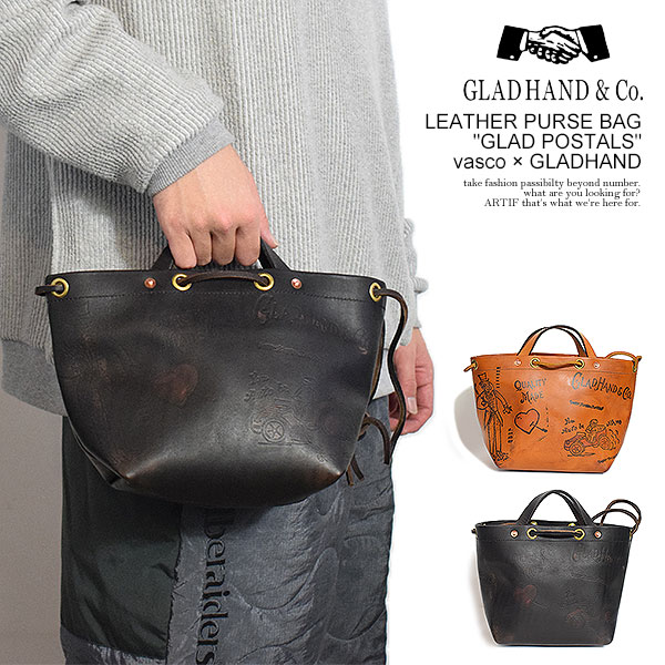 GLAD HAND（グラッドハンド） バッグ GLAD HAND LEATHER PURSE BAG