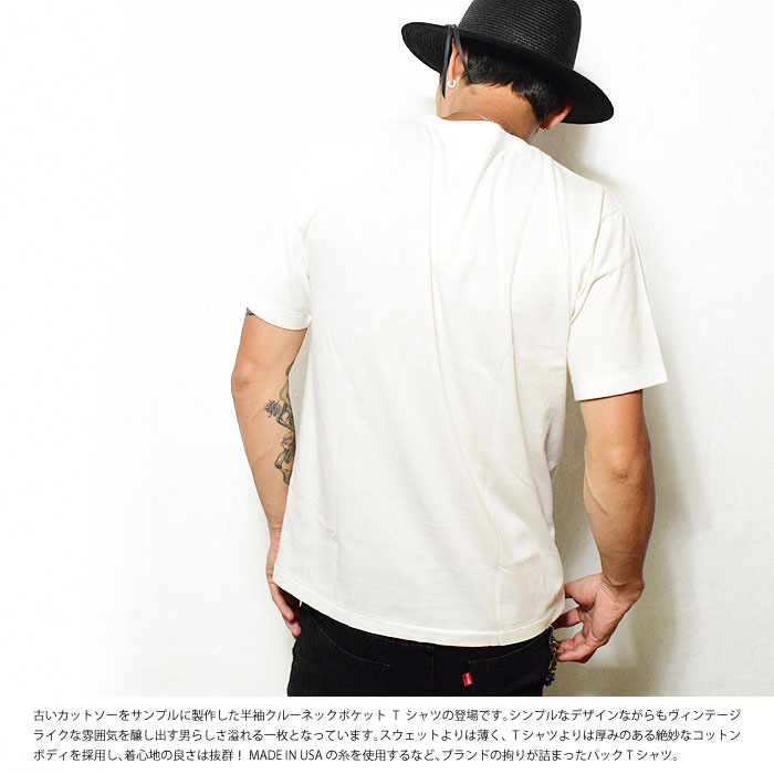 GLAD HAND グラッドハンド Tシャツ GLADHAND CREW NECK POCKET