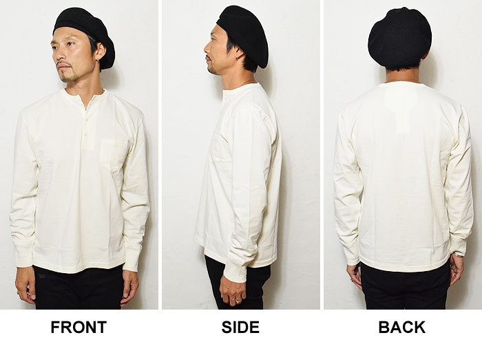 グラッドハンド Tシャツ GLAD HAND STANDARD HENLEY POCKET L/S T