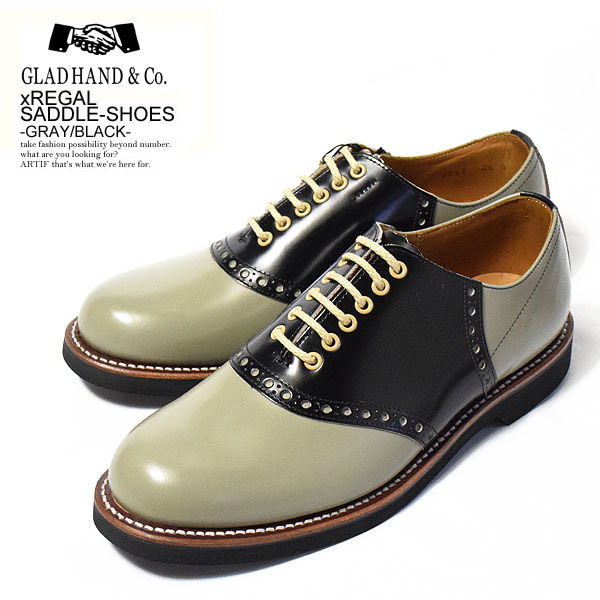 グラッドハンド×リーガル サドルシューズ GLAD HAND×REGAL SADDLE-SHOES -GRAY/BLACK-  :gladhand-sgb:ARTIF - 通販 - Yahoo!ショッピング