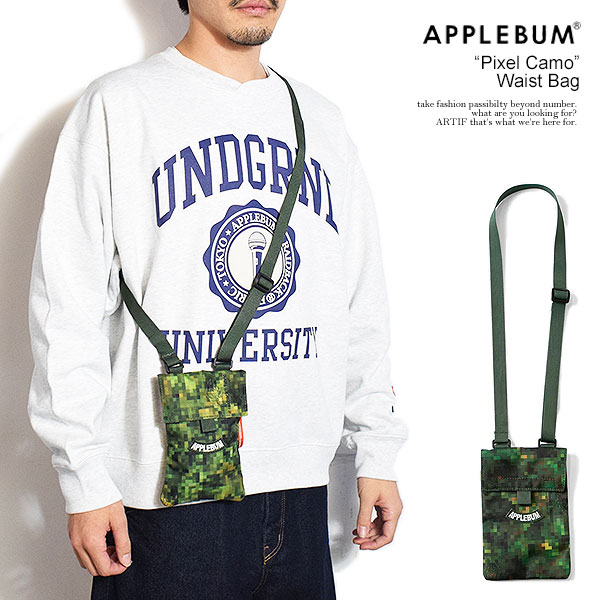 APPLEBUM カモフラージュ ショルダーバッグ APPLEBUM】アップルバム “PIXEL CAMO” WAIST BAG ウエストバッグ