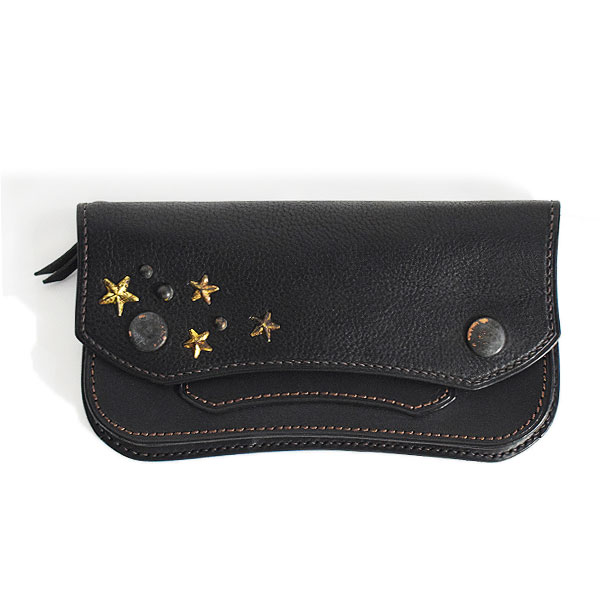 グルーバーレザー 財布 GROOVER LEATHER トラッカーウォレット -BLACK
