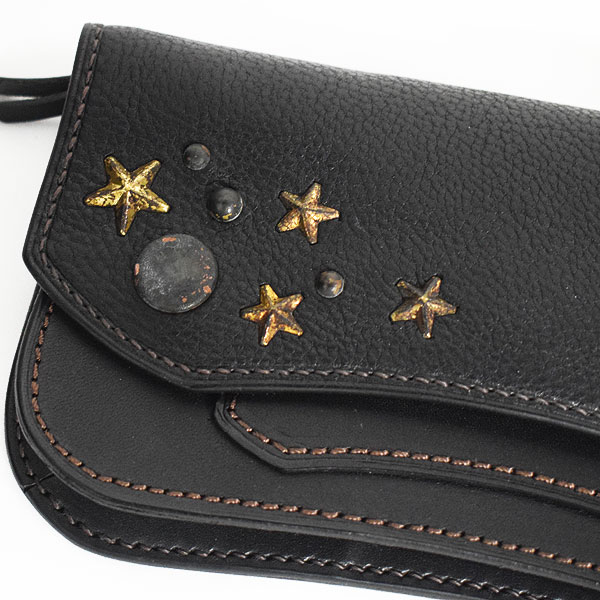 グルーバーレザー 財布 GROOVER LEATHER トラッカーウォレット -BLACK
