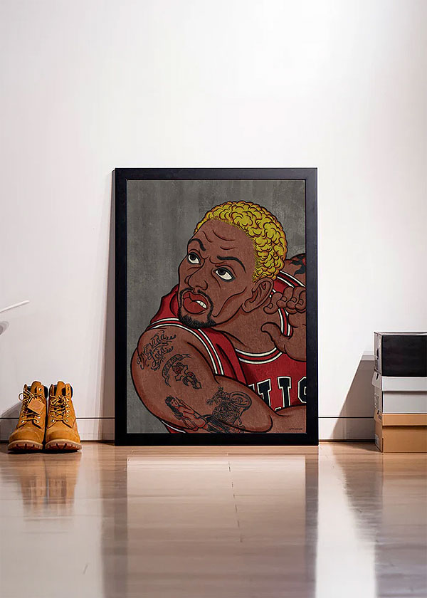 APPLEBUM ポスター　worm RODMAN 新品 APPLEBUM（アップルバム） ポスター “WORM” 浮世絵 A1 Poster メンズ