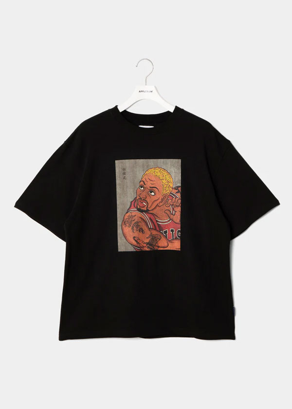 APPLEBUM（アップルバム） Tシャツ “WORM” 浮世絵 T-shirt 12oz -BLACK