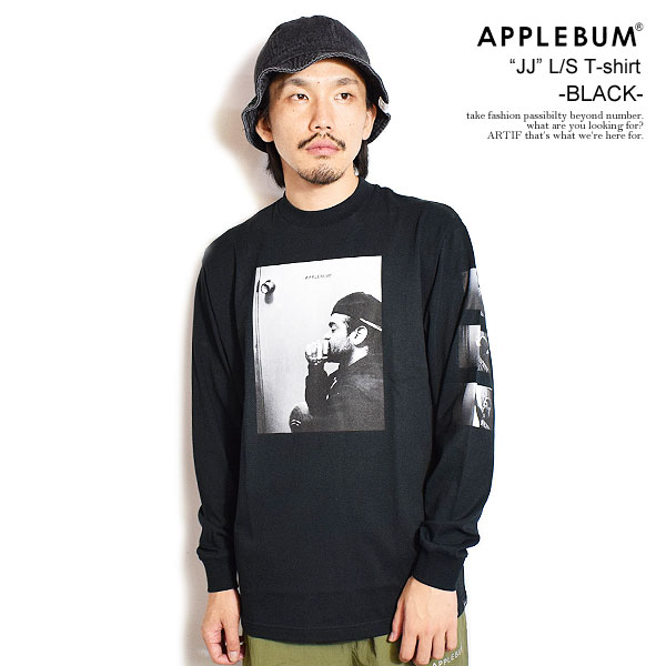 アップルバム Tシャツ APPLEBUM × Jonah Schwartz “JJ” L/S T-shirt 5.6oz -BLACK- メンズ 長袖  ロンT ジョナ・シュワルツ コラボ : jn2411107b : ARTIF - 通販 - Yahoo!ショッピング