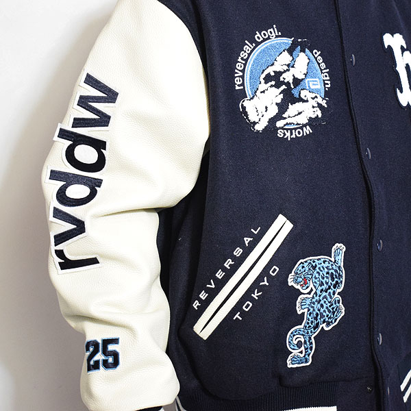 reversal リバーサル　スタジャン　ジャケット reversal&Majestic スタジャン 2XL ブラック reversal reversal