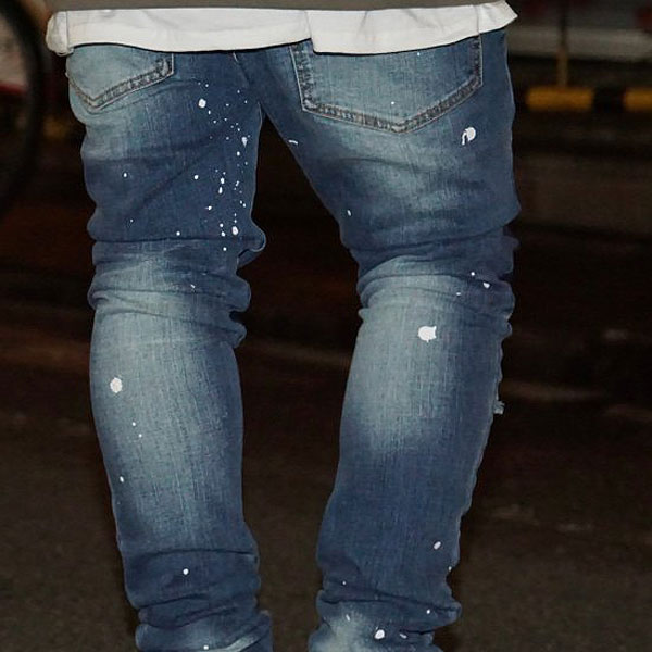 レフラー パンツ LEFLAH hardwash remake denim skinny メンズ デニム 