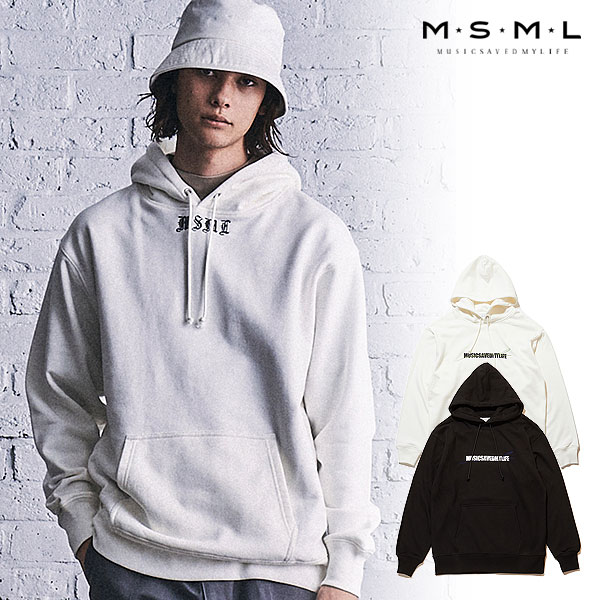 SALE セール MSML エムエスエムエル BLACK LETTER HOODIE メンズ