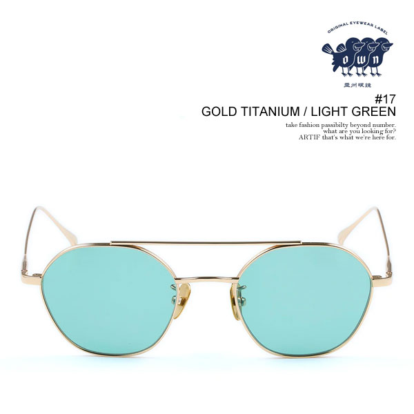 OWN サングラス #10 GOLD TITANIUM / GREEN オウン サングラス OWN / #10 メンズ : ZOZOTOWN Yahoo!店