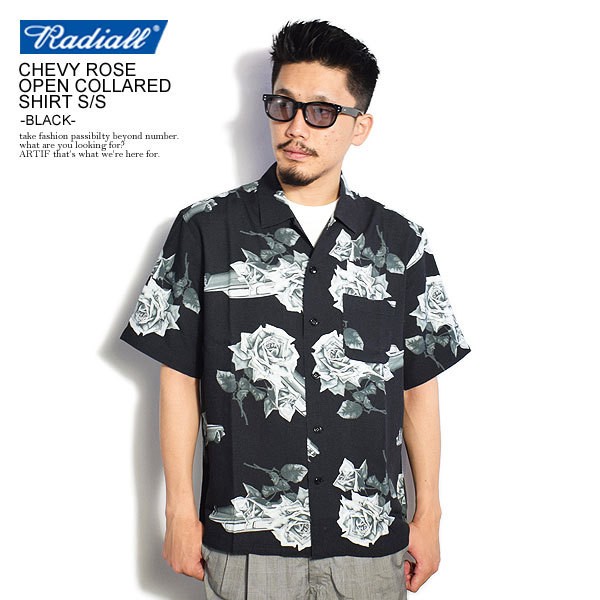 ラディアル シャツ RADIALL CHEVY ROSE - OPEN COLLARED SHIRT S/S -BLACK- : rad-20ss-sh004b  : ARTIF - 通販 - Yahoo!ショッピング