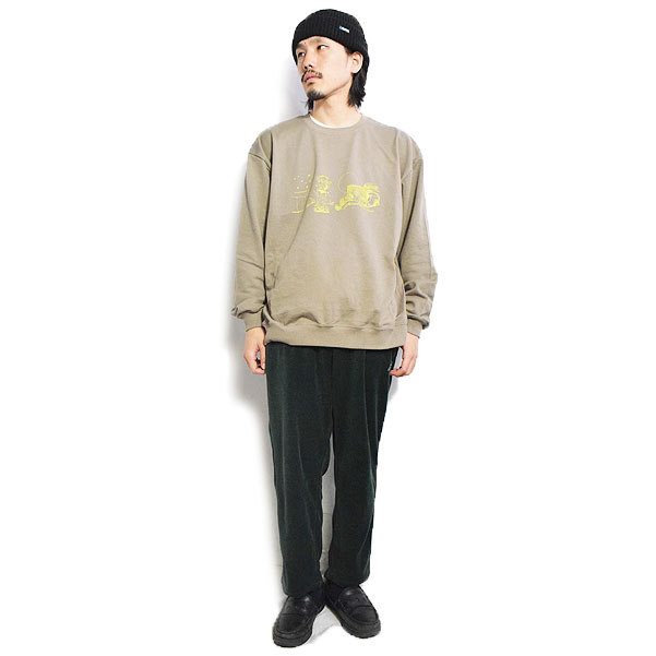 RADIALL スウェット RADIALL | HOOD CITY - CREW NECK SWEATSHIRT L/S - Black