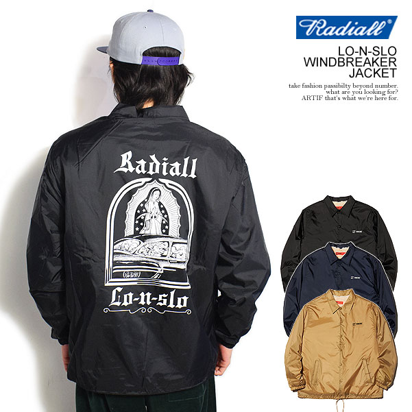 ラディアル ジャケット RADIALL LO-N-SLO - WINDBREAKER JACKET radiall メンズ コーチジャケット 裏ボア  送料無料 ストリート