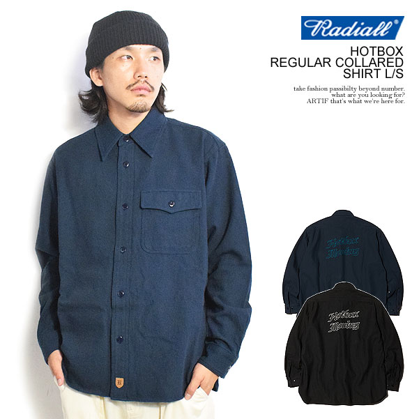 SALE セール ラディアル シャツ RADIALL HOTBOX - REGULAR COLLARED SHIRT L/S radiall メンズ  長袖 CPOシャツ 送料無料 ストリート