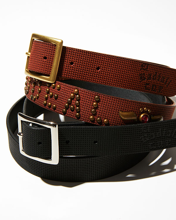 RATS/ラッツ/LEATHER BELT/レザーベルト/BLACK×BLACK - EMILIANO