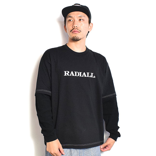 【新品未使用】RADIALL ラディアル ジャガードボーダーロンT　Lサイズ SALE セール ラディアル Tシャツ RADIALL BOARD WALK - FAKE LAYERED T