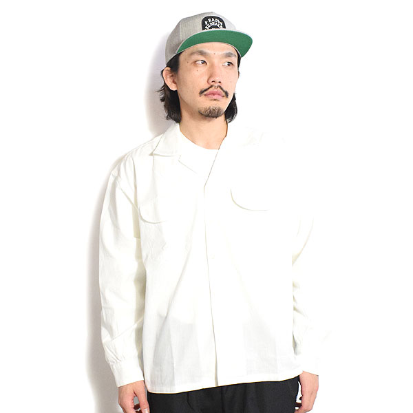イエロー　Radiall Straight Up　Lサイズ RADIALL(ラディアル) 21SS ロングスリーブオープンカラーシャツ
