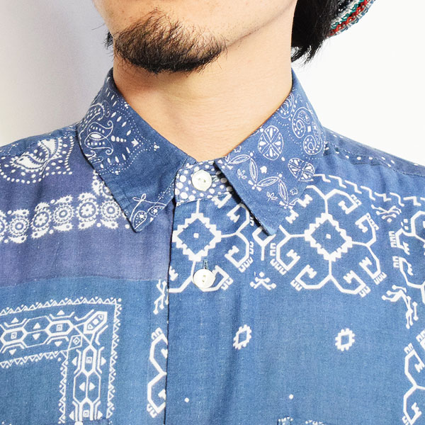 レア　radiall バンダナ柄　シャツ レア radiall バンダナ柄 シャツ