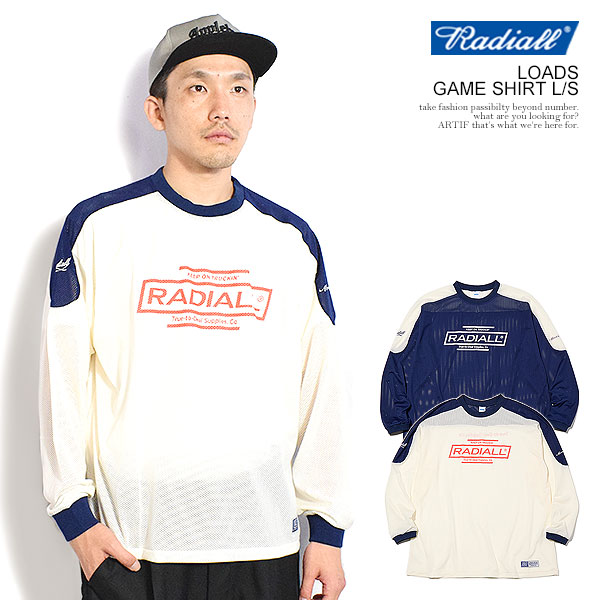 RADIALL LOADS - GAME SHIRT メッシュシャツ ラディアル Tシャツ RADIALL LOADS - GAME SHIRT L/S radiall メンズ
