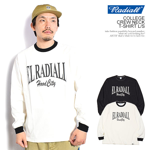 ラディアル Tシャツ RADIALL COLLEGE - CREW NECK T-SHIRT L/S radiall