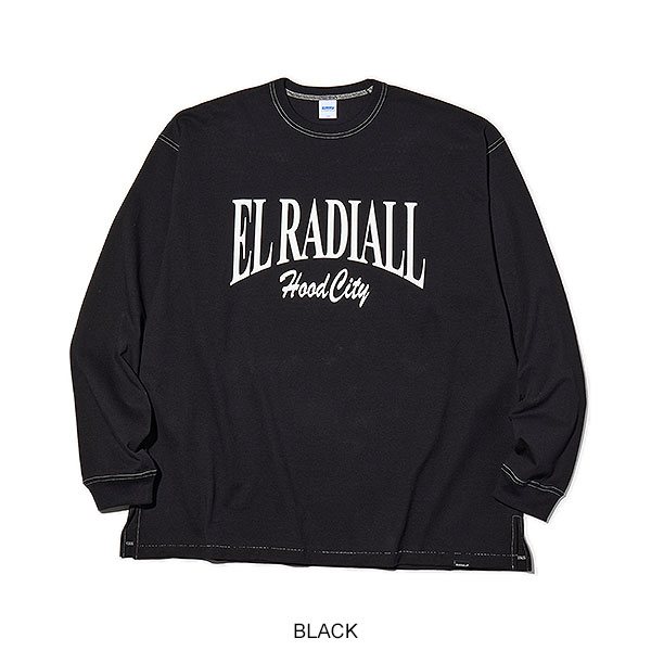 【希少】RADIALL ラディアル ロンT スカルプリント ブルー Lサイズ ラディアル Tシャツ RADIALL COLLEGE - CREW NECK T-SHIRT L/S radiall