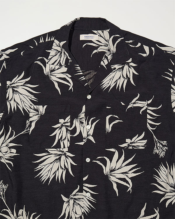 ラディアル シャツ RADIALL AGAVE - OPEN COLLARED SHIRT L/S メンズ