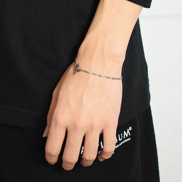 Radiall シルバー ツイストブレスレット RADIALL ラディアル ブレスレット FIGARO - T-BAR BRACELET