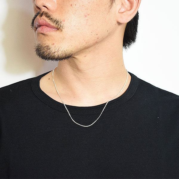 ラディアル ネックレス RADIALL CURB - T-BAR NECKLACE -SILVER