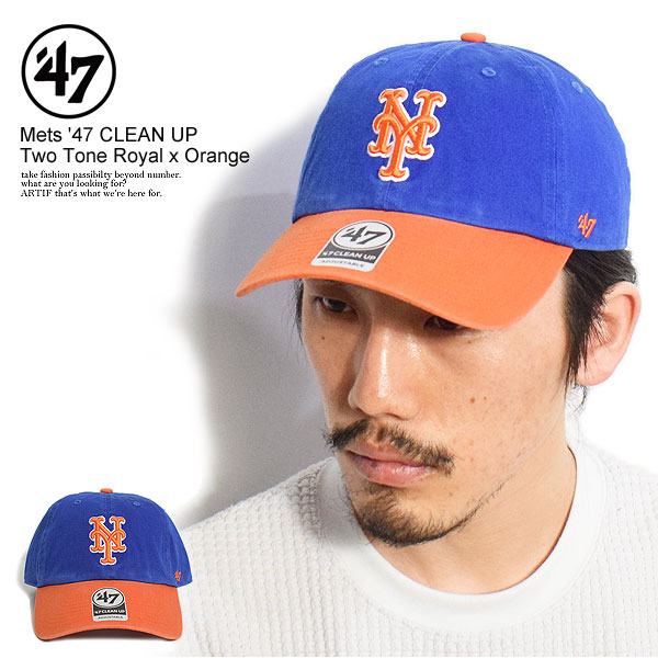 47（フォーティーセブン） キャップ '47 Mets '47 CLEAN UP Two Tone