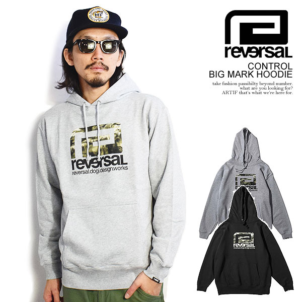 リバーサル パーカー reversal CONTROL BIG MARK HOODIE メンズ プル