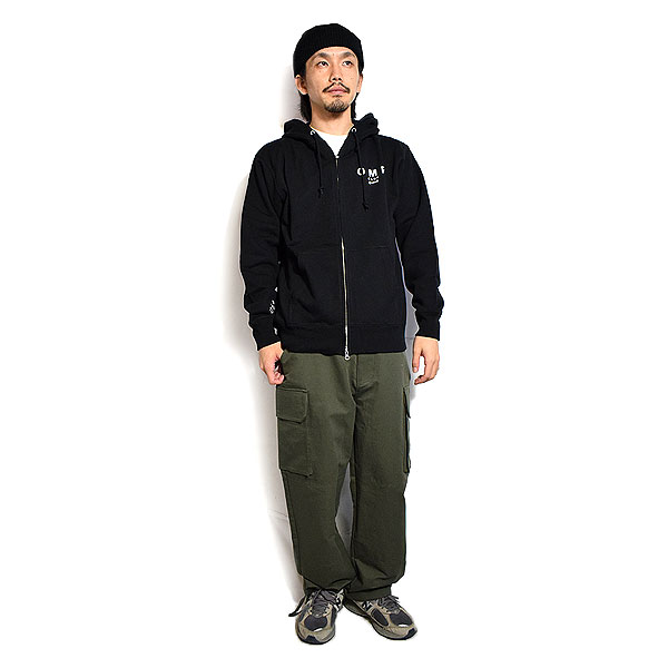 reversaL ジップスウェット reversal リバーサル パーカー OMR ZIP SWEAT HOODIE -BLACK