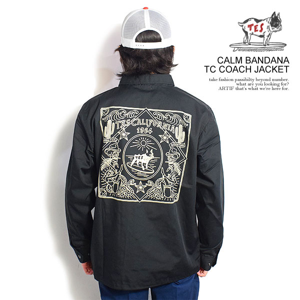 エンドレスサマー ジャケット The Endless Summer TES CALM BANDANA TC COACH JACKET メンズ  コーチジャケット 送料無料 ストリート