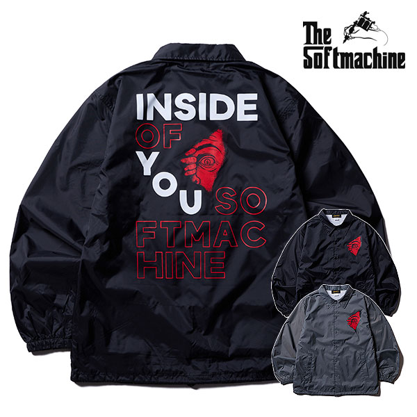 2026 春夏 先行予約 2月〜3月入荷予定 SOFTMACHINE ソフトマシーン FIRE WALK JK (COACH JACKET) メンズ ジャケット atftps Softmachine（ソフトマシーン） 2026 春夏 先行予約 2月〜3月入荷予定