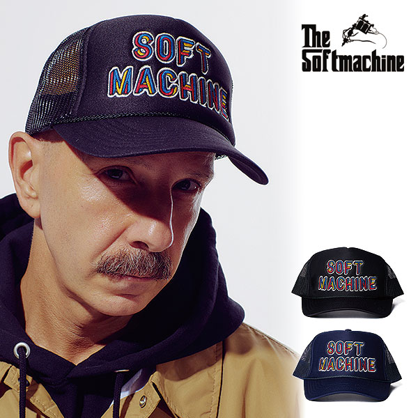 新品！ソフトマシーン 刺繍キャップ 「GOD CAP」ブラック soft26ss-mlcap_1.jpg