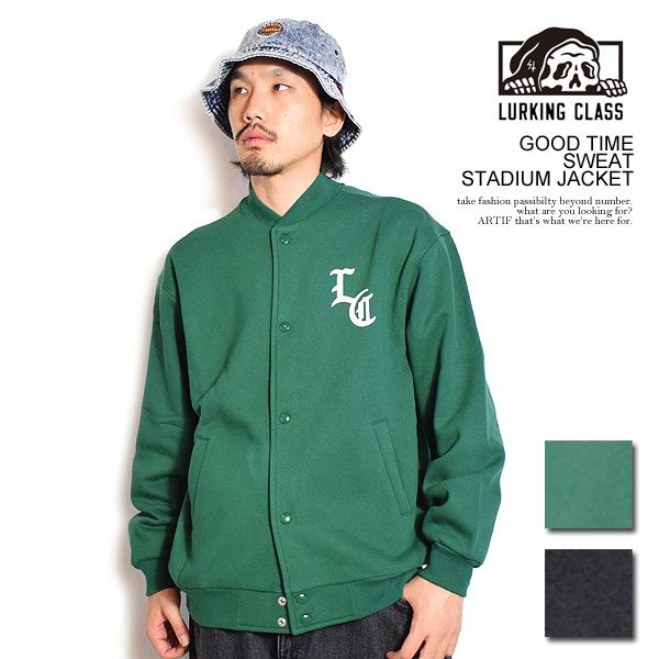 値下げ✨ LURKING CLASS✨ラーキングクラス　スタジャン LURKING CLASS ラーキングクラス ジャケット GOOD TIME SWEAT
