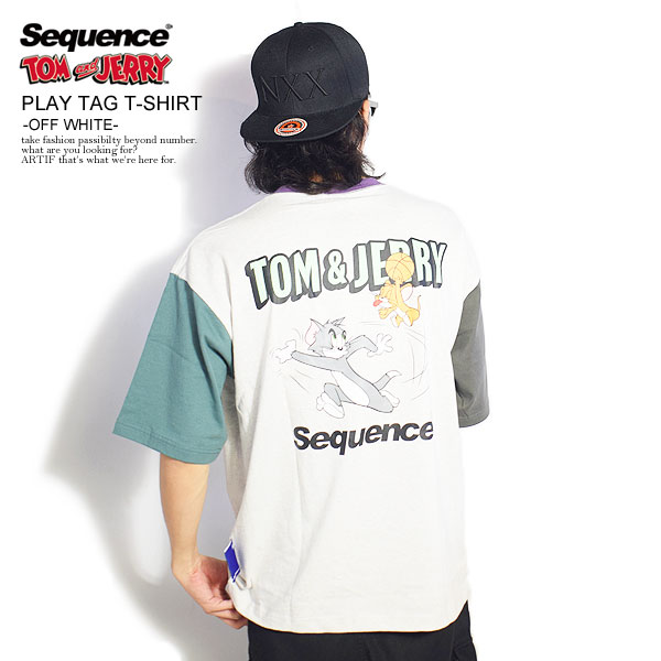 SALE セール Sequence by B ONE SOUL シーケンス 半袖 Tシャツ tシャツ トムとジェリー TOM and JERRY  PLAY TAG T shirt OFF WHITE メンズ おしゃれ :t-1570900o:ARTIF - 通販 - Yahoo!ショッピング