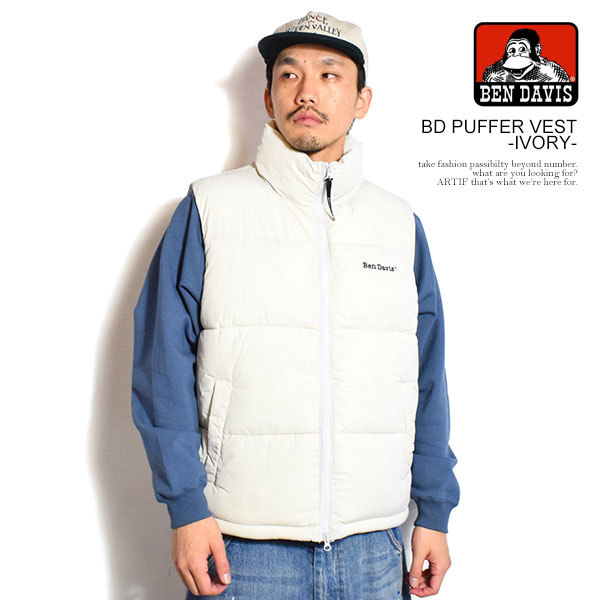 BEN DAVIS/WHITE LABEL ベンデイビス ベスト DAVIS BD PUFFER VEST