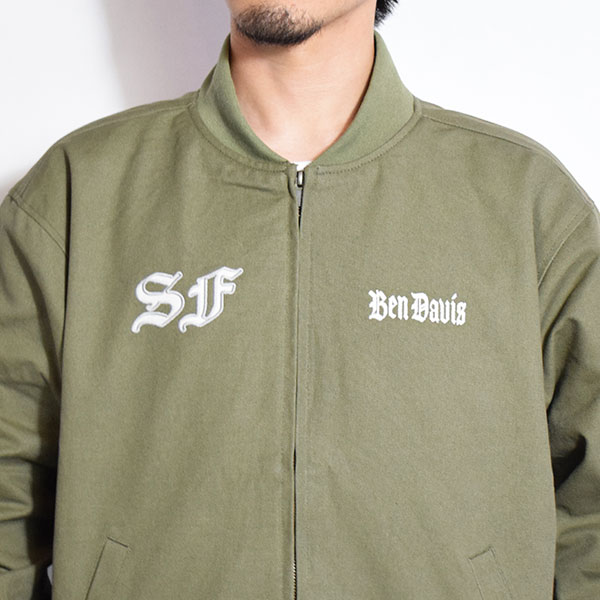 BEN DAVIS/WHITE LABEL ベンデイビス ジャケット DAVIS MECHANIC EMB