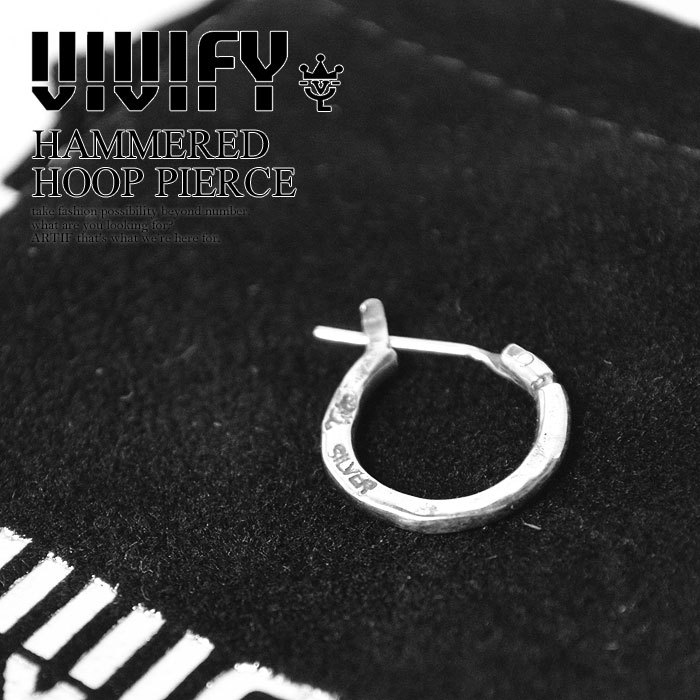 人気海外一番 VIVIFY (ビビファイ) HAMMERED HOOP PIERCE メンズ