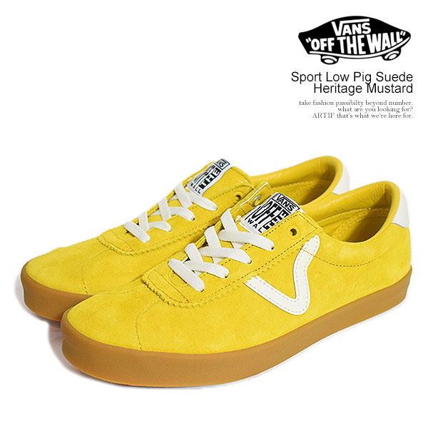 VANS ヴァンズ Sport Low Pig Suede Heritage Mustard メンズ スニーカー スポーツロー スエード シューズ バンズ 送料無料 atfacc VANS（ヴァンズ） スニーカー VANS Sport Low Pig Suede Heritage