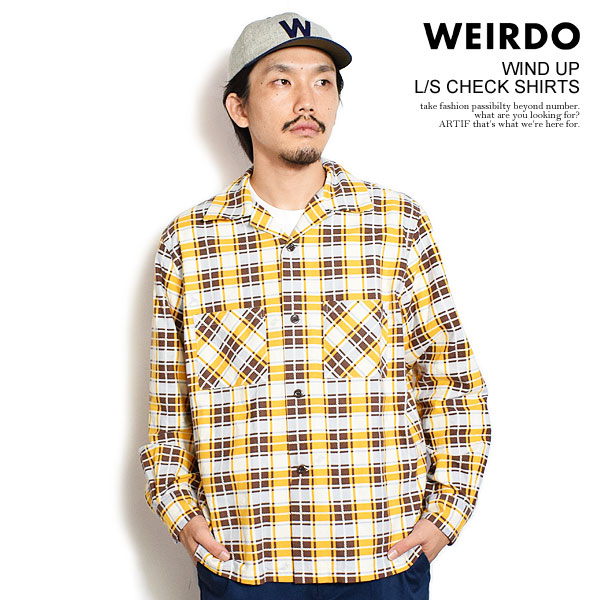 ウィアード シャツ WEIRDO WIND UP - L/S CHECK SHIRTS メンズ 長袖シャツ チェックシャツ ネルシャツ アメカジ  送料無料 : wrd-24-aw-07 : ARTIF - 通販 - Yahoo!ショッピング