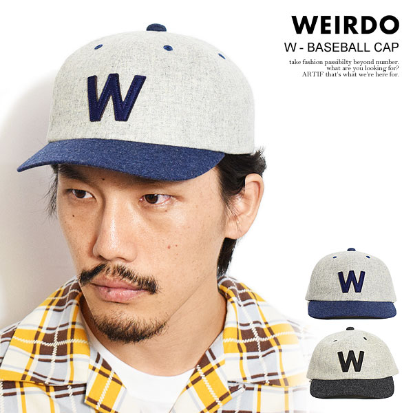 WEIRDO GROWN-UP キャップ グレー M/L
